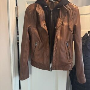 Brown Lamarque Leather jacket Medium